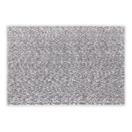 Mijölnir Alfombrilla de Baño de Algodón 60 x 90 cm Gris Oscuro y Blanco